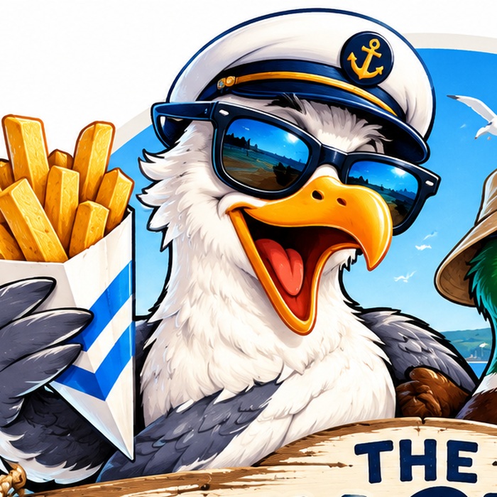 The Salty Seagull mascot